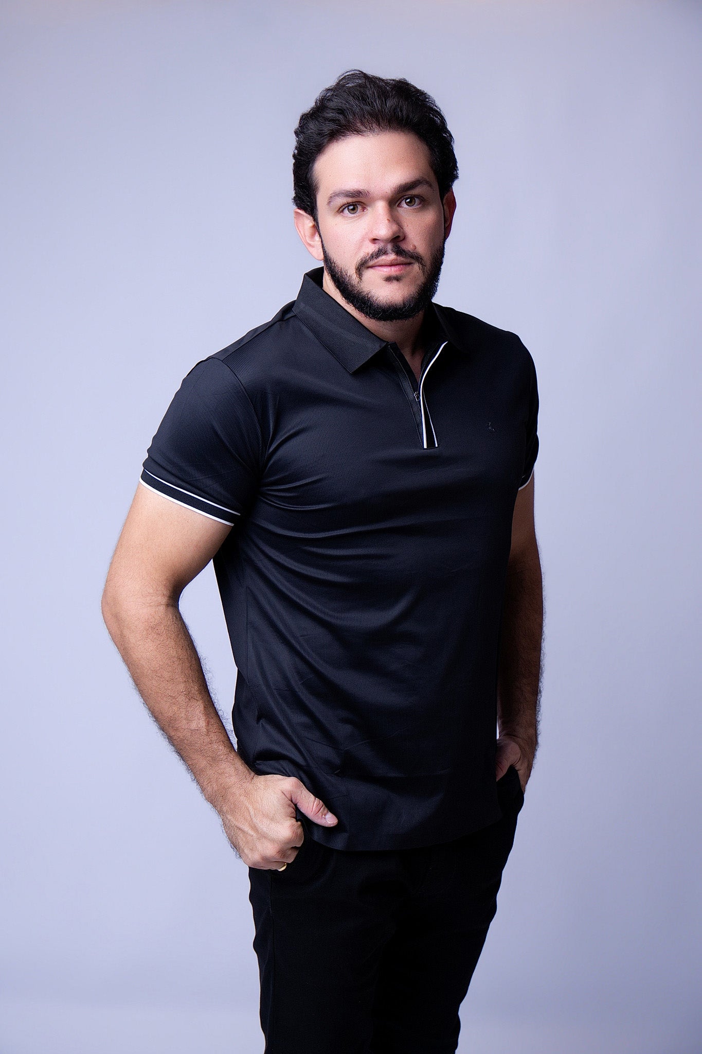Camisa Polo Tech Ziper Solluti