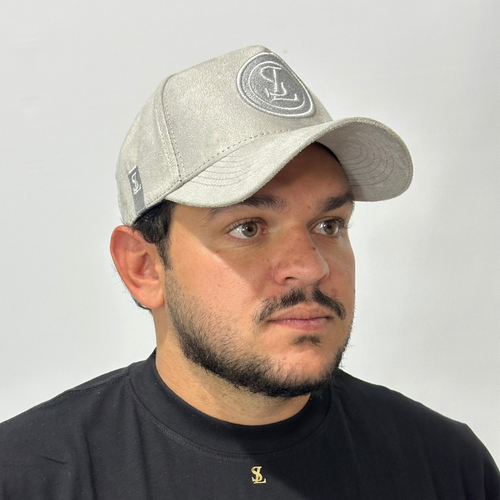 Boné Solluti Trucker Camurça Cinza