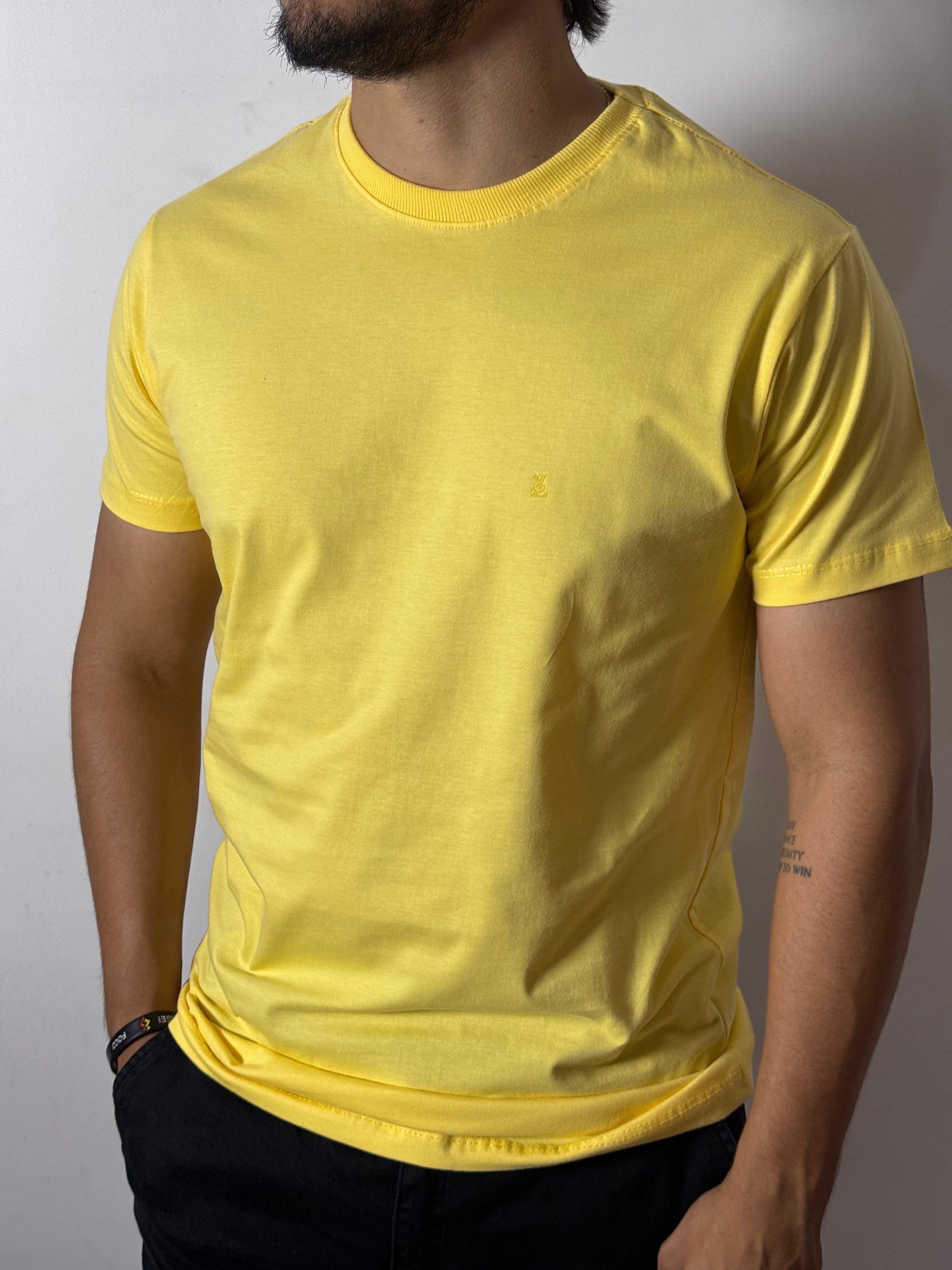 Camiseta Masculina Solluti Amarelo