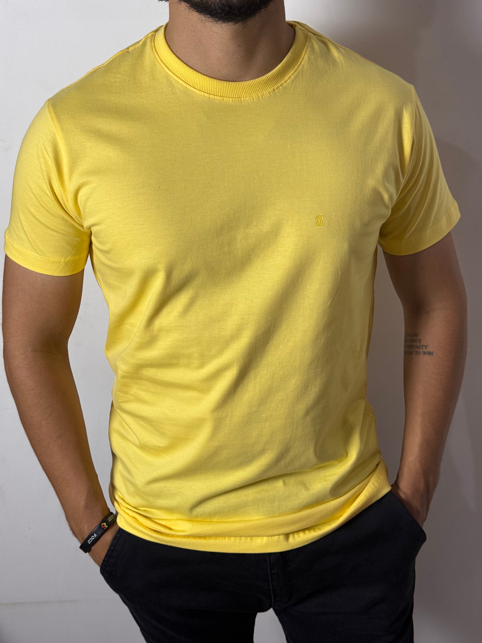 Camiseta Masculina Solluti Amarelo