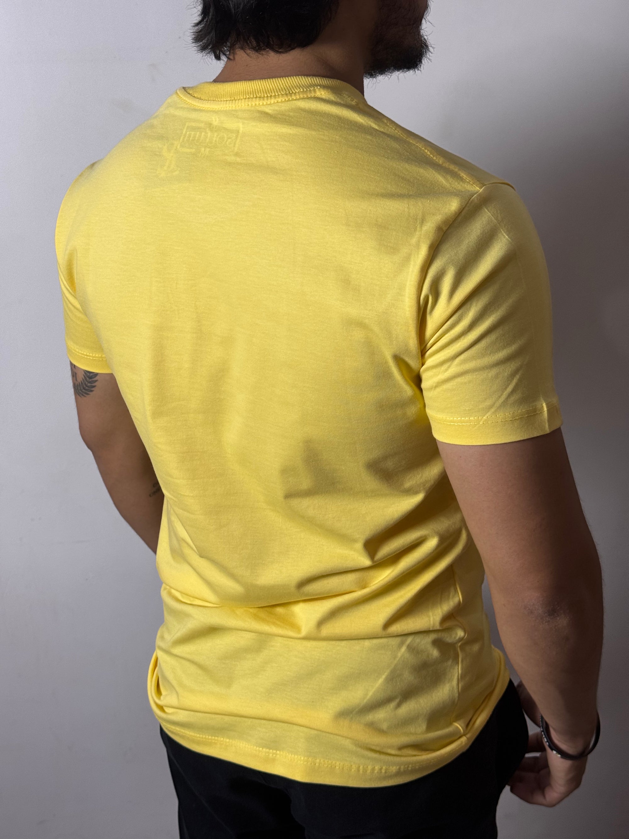 Camiseta Masculina Solluti Amarelo