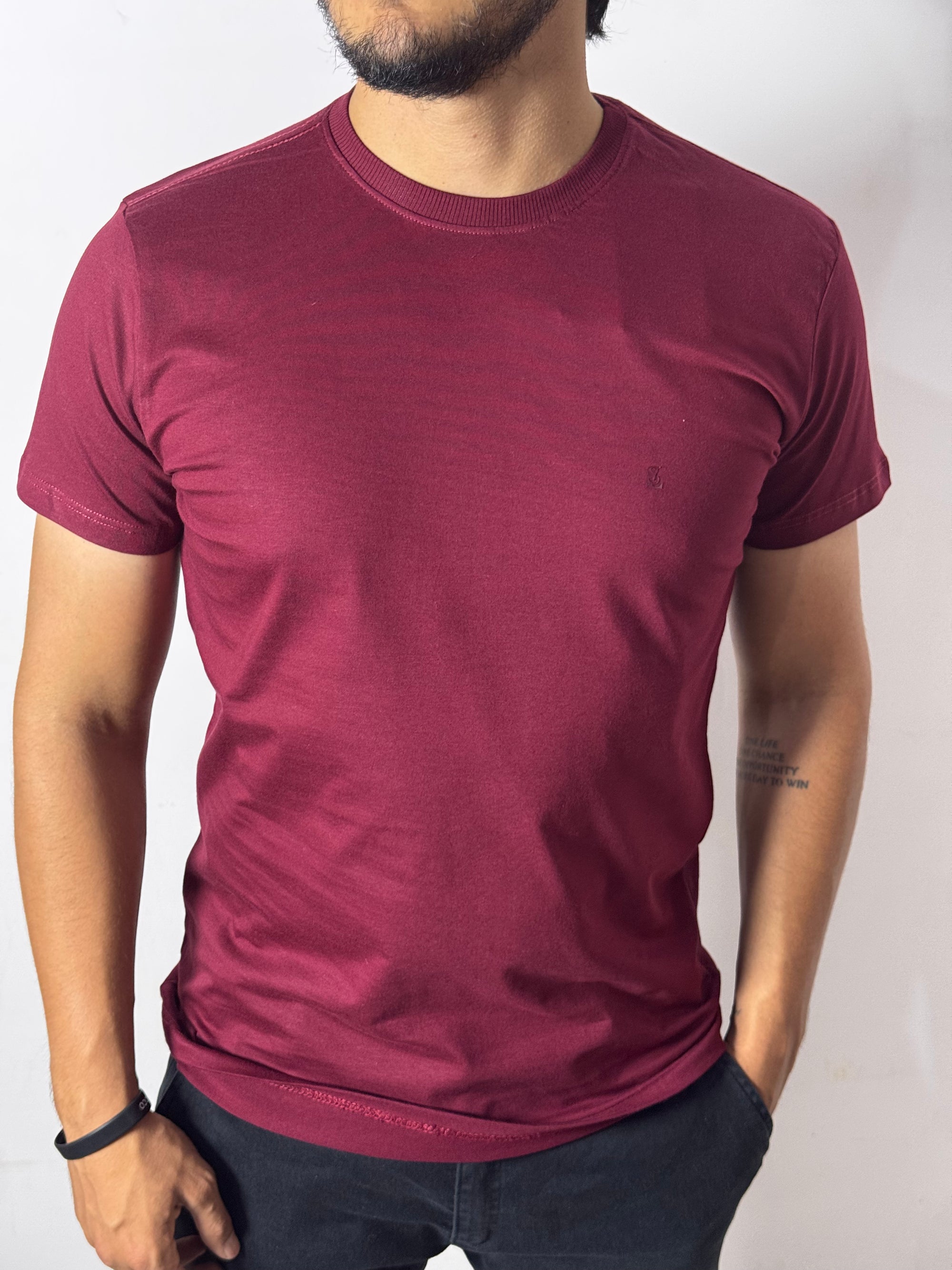 Camiseta Masculina Solluti Vinho