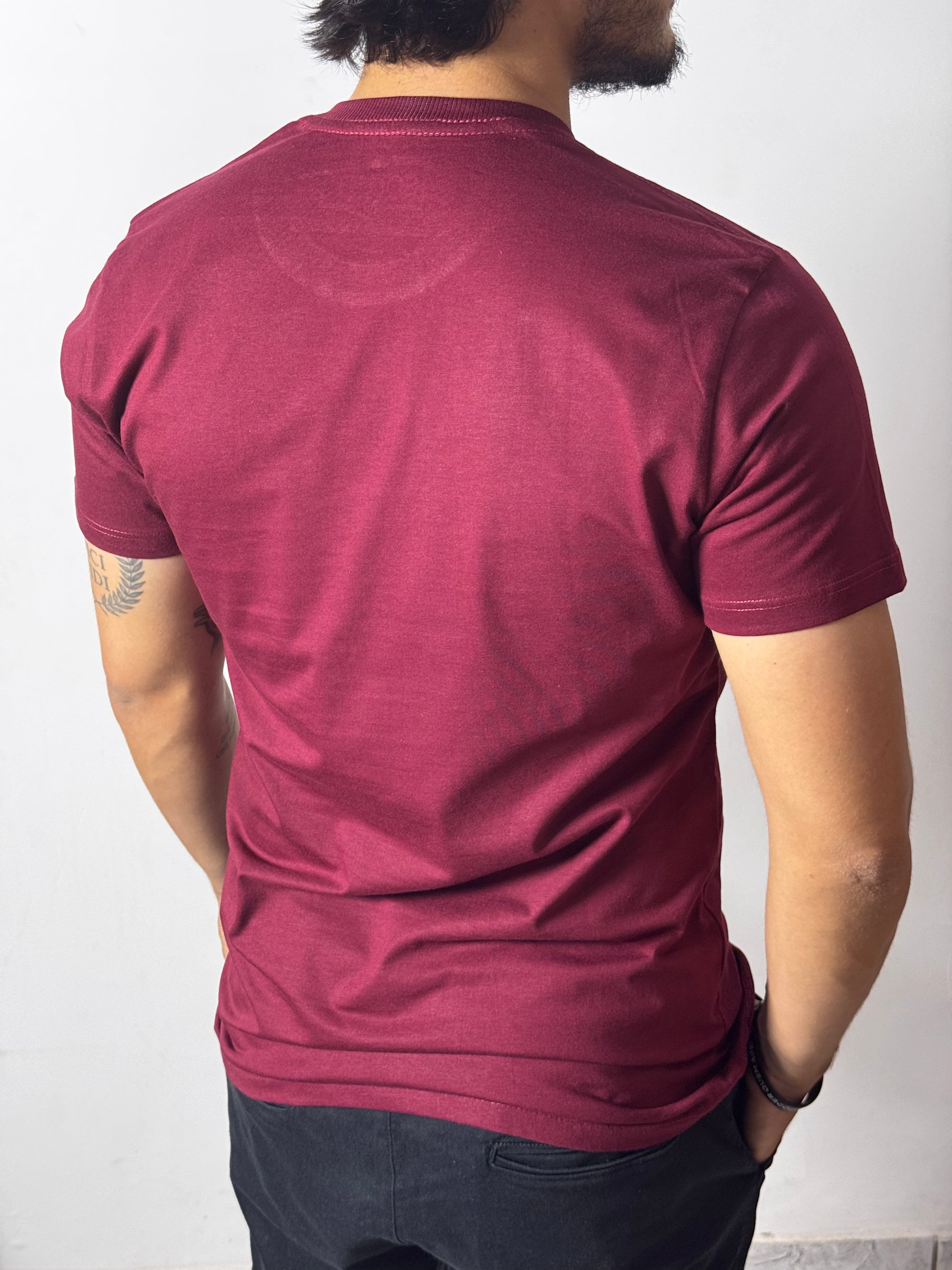Camiseta Masculina Solluti Vinho