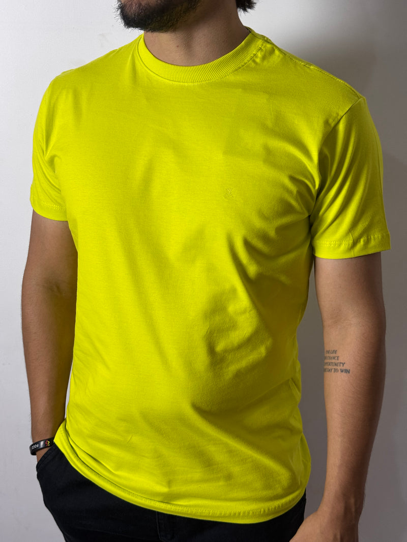 Camiseta Básica Solluti Verde Limão