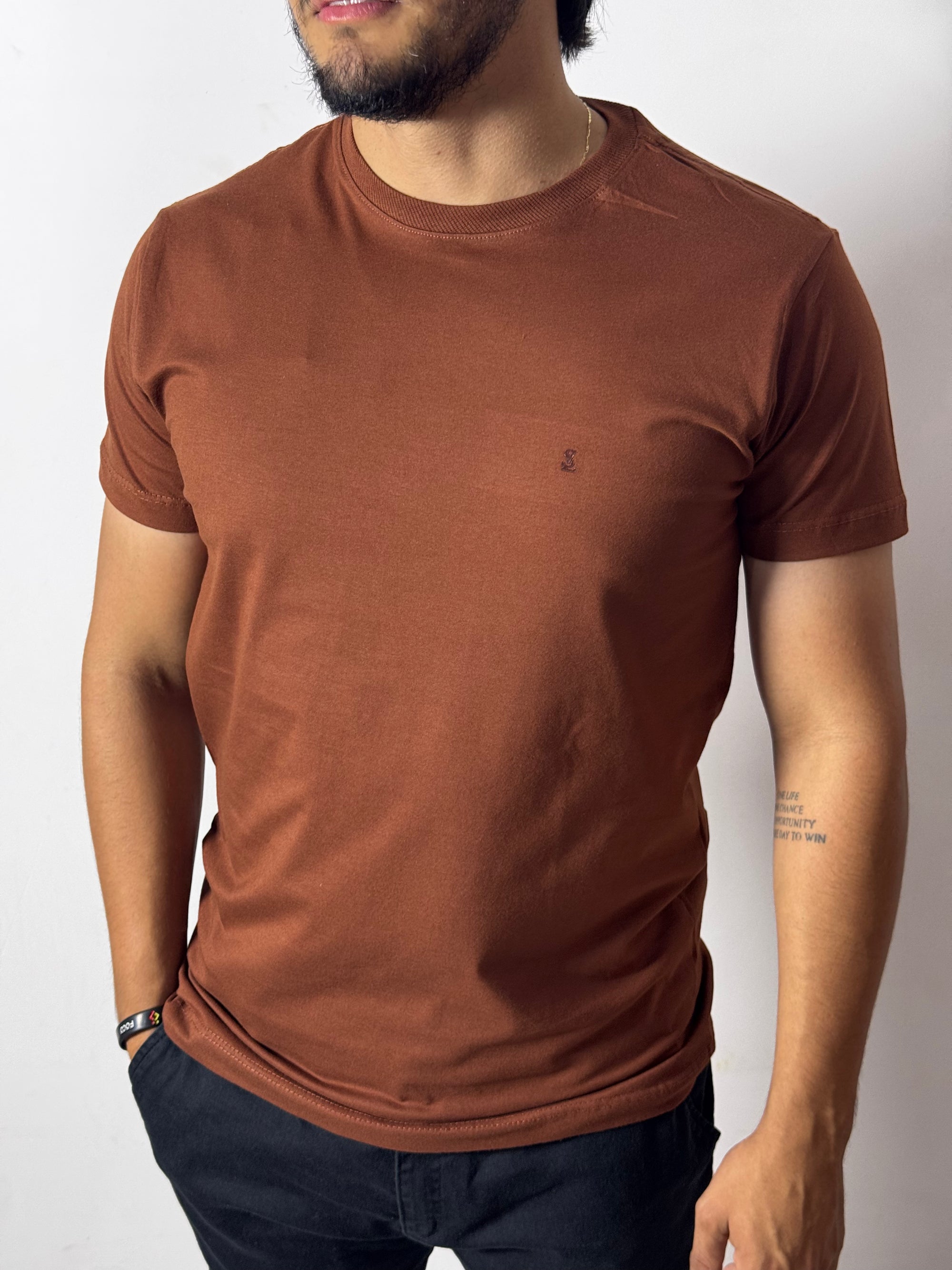 Camiseta Masculina Solluti Marrom