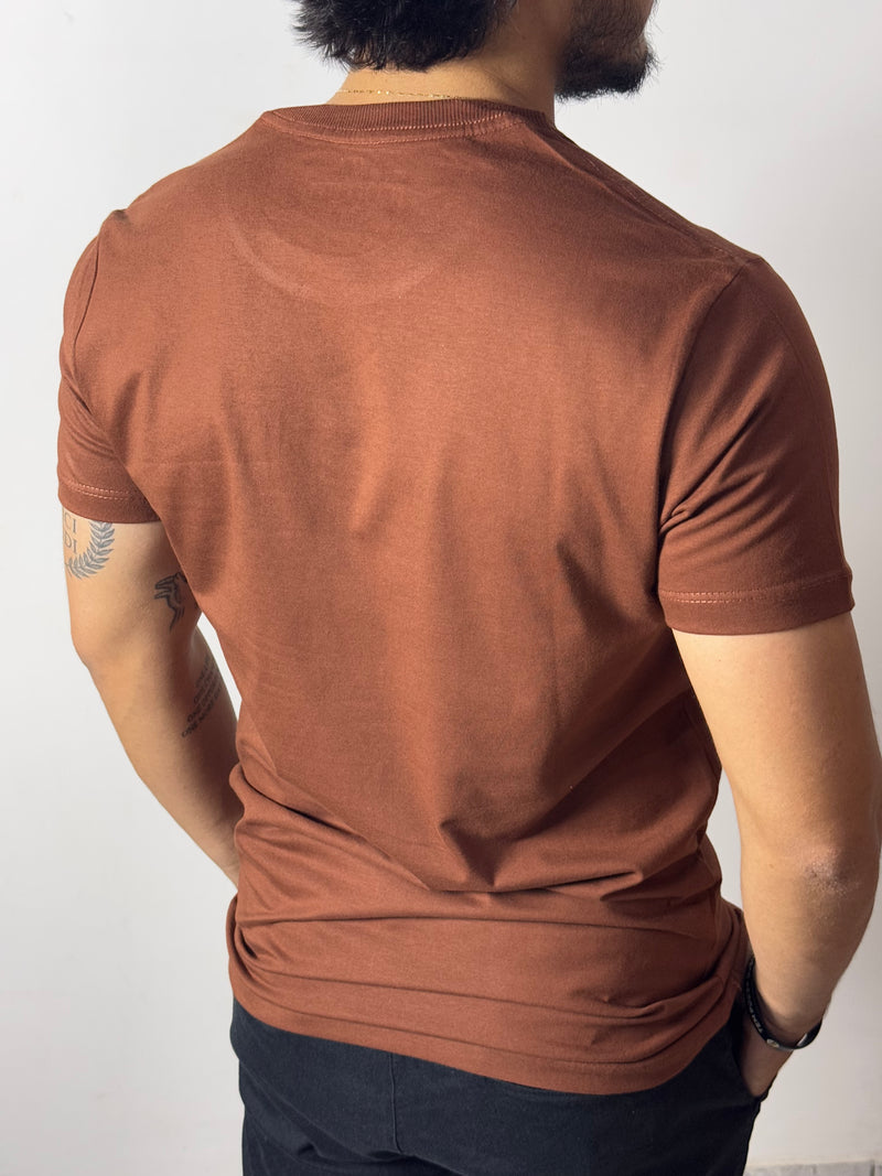 Camiseta Básica Solluti Marrom