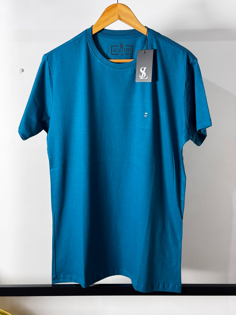 Camiseta Básica Soluti Solluti turquesa