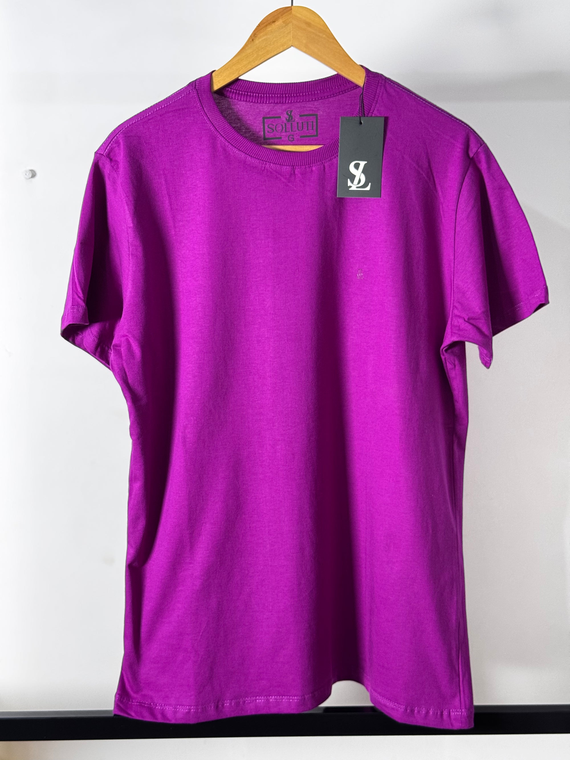 Camiseta Masculina Solluti Magenta escuro