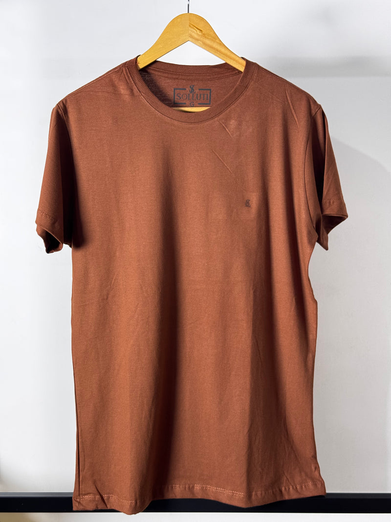 Camiseta Básica Solluti Marrom