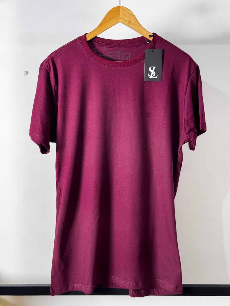 Camiseta Básica Solluti Vinho